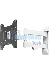 Кронштейн для телевизора Hama Fullmotion черный/белый 19