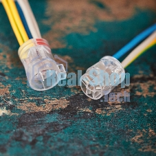 Экспресс-клемма Rexant СМК 2273-2x3R проходная разъемная 3 полюса 3х2-проводная 0,5-2,5 мм² (50 шт/уп)