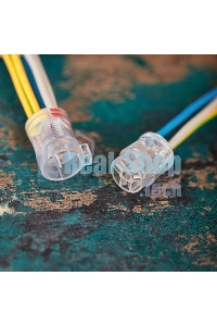 Экспресс-клемма Rexant СМК 2273-2x3R проходная разъемная 3 полюса 3х2-проводная 0,5-2,5 мм² (50 шт/уп)