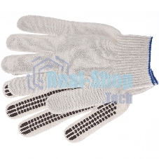 Перчатки трикотажные Сибртех, рисунок ПВХ гель 