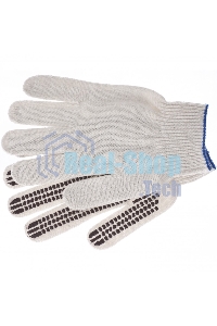 Перчатки трикотажные Сибртех, рисунок ПВХ гель 