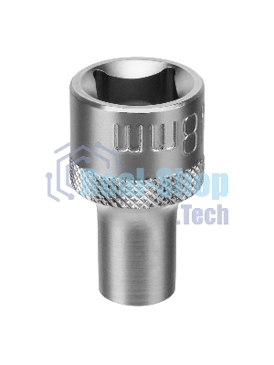Головка торцевая, 8 мм, 12-гранная, CrV, под квадрат 1/2