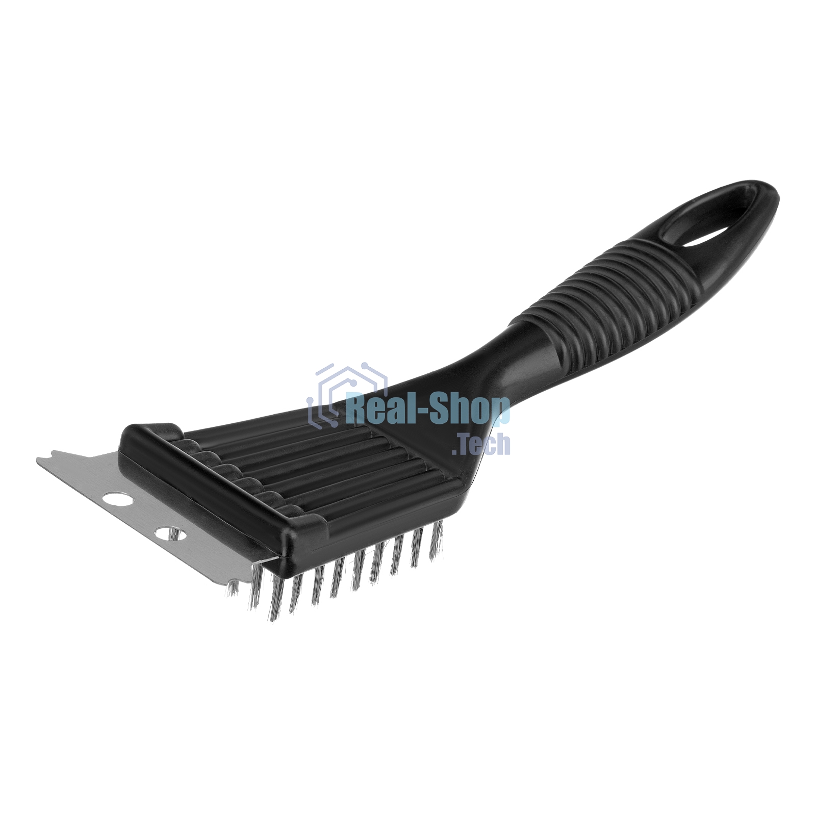 Щетка для чистки гриля 20 см, 2 в 1 (щетка, скребок), Camping Palisad