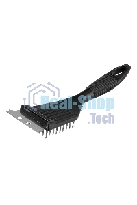 Щетка для чистки гриля 20 см, 2 в 1 (щетка, скребок), Camping Palisad