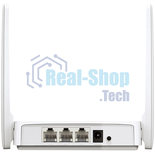 Роутер Mercusys MR20 AC750 Dual-Band Wi-Fi RouterSPEED: 300 Mbps at 2.4 GHz + 433 Mbps at 5 GHzSPEC: 2× Fixed External Antennas, 2× 10/100 Mbps LAN Ports, 1× 10/100 Mbps WAN PortFEATURE: Router/Access Point Mode Mode, WPS/Reset Button, IPTV, IPv6, Parenta