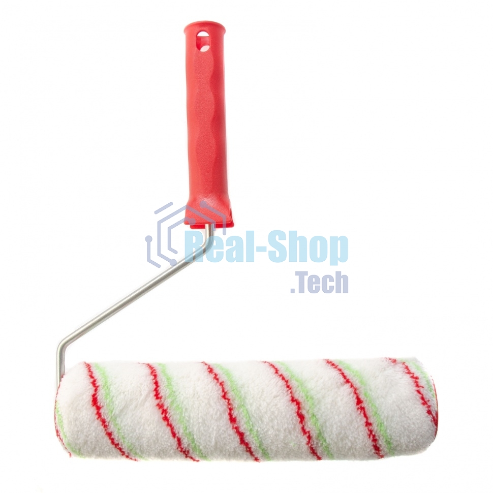 Валик Сибртех Эмали, 250 мм, ворс 12 мм, D 48 мм, D ручки 6 мм, полиамид, полиакрил