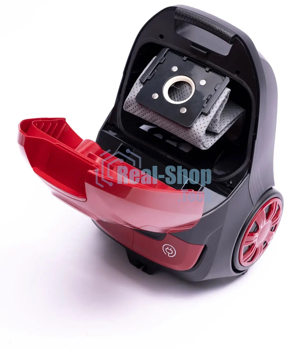 Пылесос Sharp ECKB19RR, красный/черный, 350/1900 Вт, уборка сухая, пылесборник мешок 2.3 л