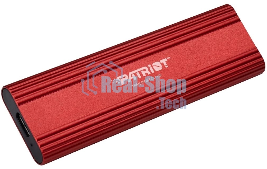 Внешний SSD Patriot Transporter Lite, 4TB, USB 3.2 Gen 2 Type-A/Type-C, R/W 1000/1000, красный