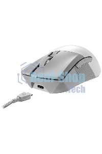 Мышь беспроводная/проводная ASUS P711 ROG Gladius III белый, 36000 dpi, радиоканал, Bluetooth, USB, кнопки - 6