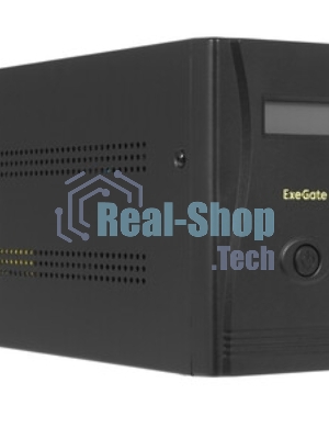 Источник бесперебойного питания ExeGate EX292633RUS SpecialPro Smart LLB-2200.LCD.AVR.1SH.2C13.RJ.USB 2200VA/1300W,LCD,AVR,1*Schuko+2*C13,RJ45/11,USB, металлический корпус, черный