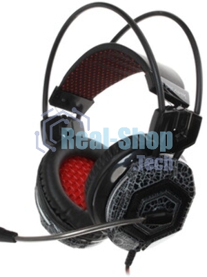 Гарнитура Oklick HS-L500G зелёный/чёрный, проводная, USB/3.5 мм