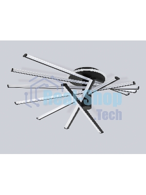 Потолочный светодиодный светильник Ambrella light FL6242 BK черный 135W 3000K-6400K 900*750*230 (ПДУ ИК)