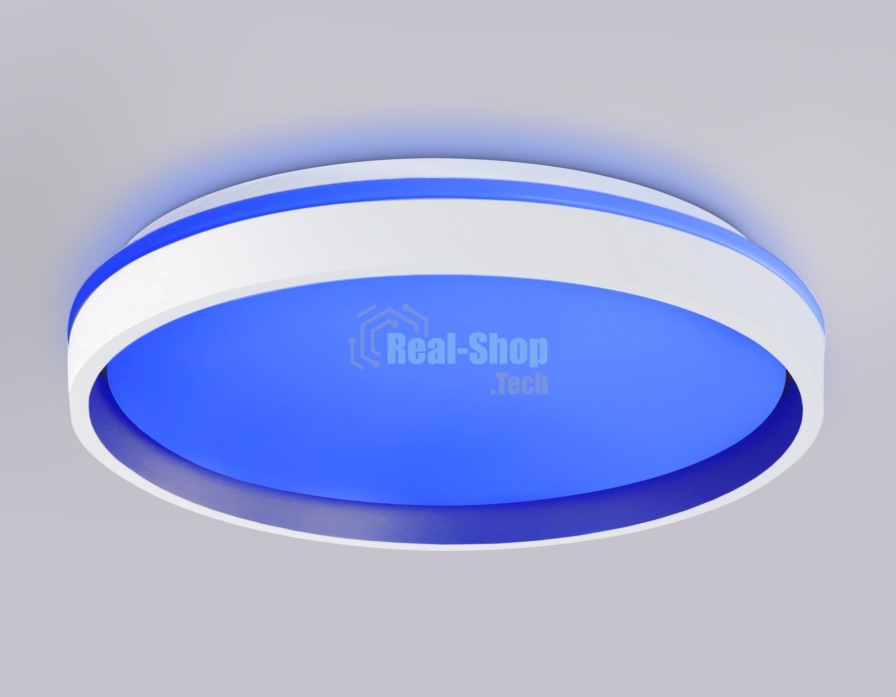 Светодиодный светильник RGB Ambrella light FZ607 WH/GD белый/золото IP20 66W 3000K-6500K+RGB D490*85 (ПДУ ИК)