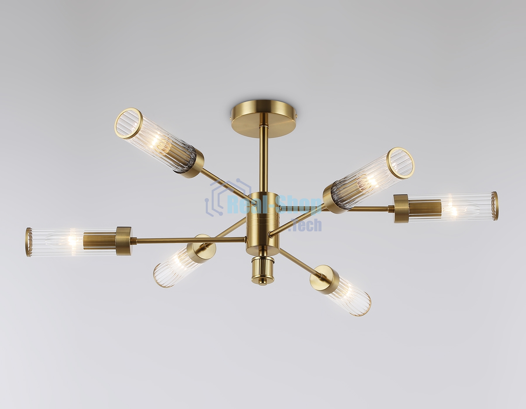 Люстра Ambrella light LH55161/6 BS/CL латунь/прозрачный E14/6 max 40W D830*330