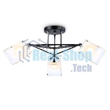 Светильник Ambrella light TR303072/3 BK/CH/FR черный/хром/белый матовый E27/3 max 40W D560*250