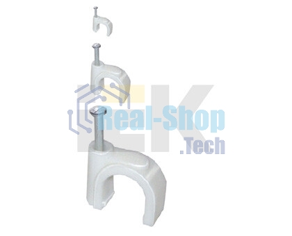 Скоба креп. круглая R7 (уп.100шт) IEK USK11-07-100