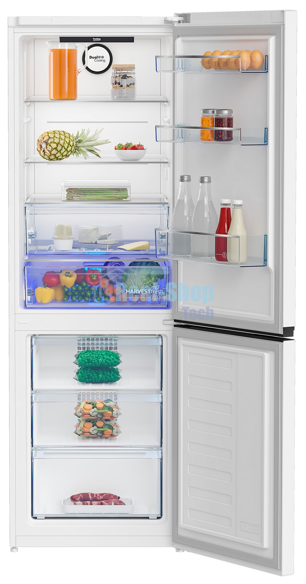 Холодильник Beko B3R0CNK362HW белый двухкамерный 220/100л морозилка снизу No Frost