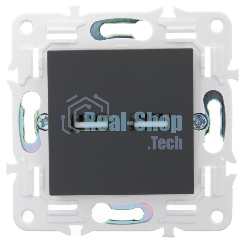 SKANDY Розетка USB A+A 3,1А SK-R15G графит | SK-U21-D31-K53 | IEK