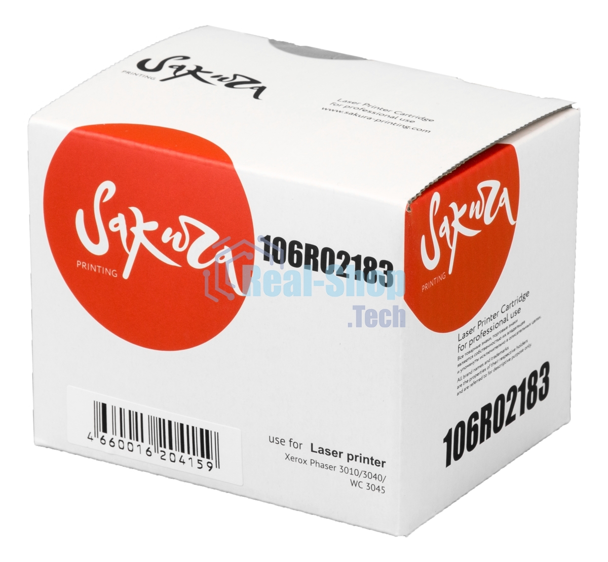 Картридж лазерный Sakura 106R02183 для Xerox Phaser 3010/3040/WC 3045, черный, 2300 к.