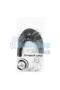 Кабель питания сист.блок-монитор Gembird 4.5-5.0м, черный, с зазем., пакет PC-189-15