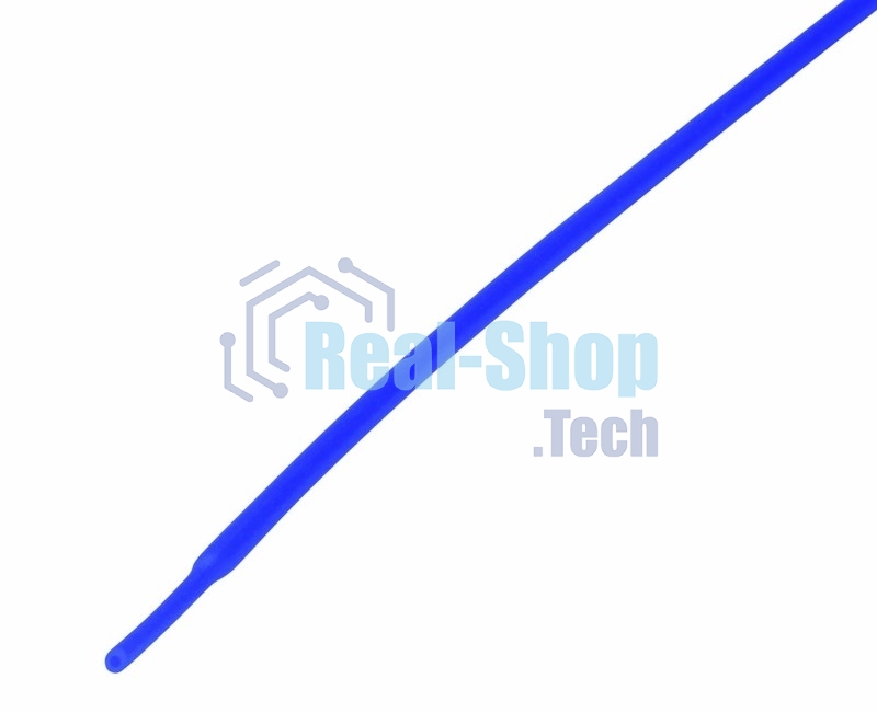 Термоусаживаемая трубка Rexant 1,0/0,5 мм, синяя, упаковка 50 шт. по 1 м