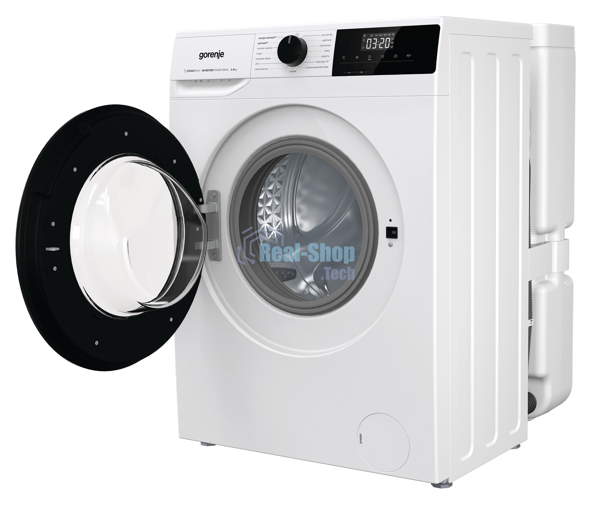 Стиральная машина Gorenje W1NHPI62SCSIRV белый загр. фронтальная макс.: 6 кг 1200 об/мин класс: А