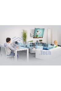 Кронштейн для телевизора Hama Fullmotion черный/белый 19