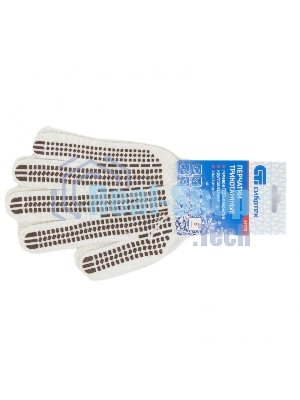 Перчатки трикотажные Сибртех, рисунок ПВХ гель 