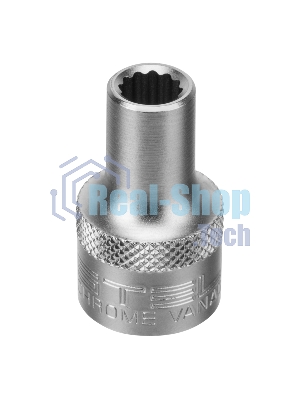 Головка торцевая, 8 мм, 12-гранная, CrV, под квадрат 1/2