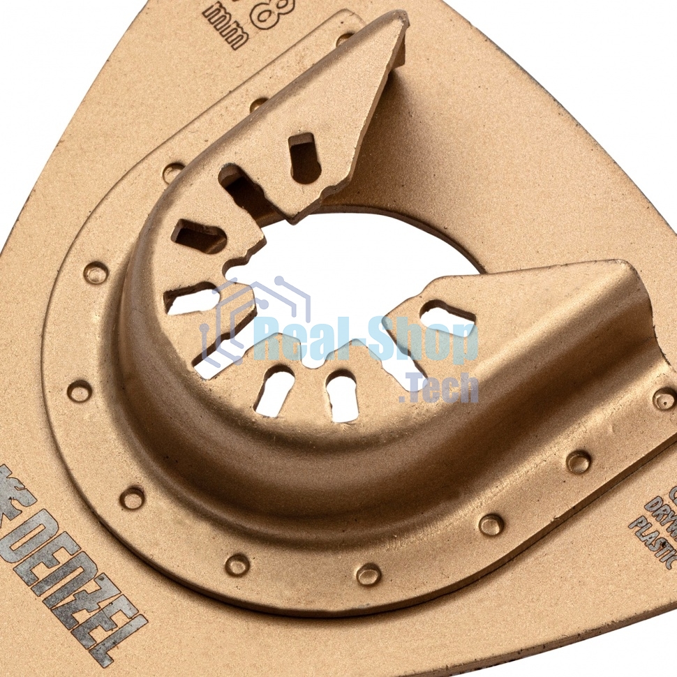 Насадка для МФИ Denzel шлифовальная дельтовидная, HM, по плитке и дереву, 78 мм