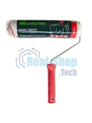 Валик Сибртех Эмали, 250 мм, ворс 12 мм, D 48 мм, D ручки 6 мм, полиамид, полиакрил