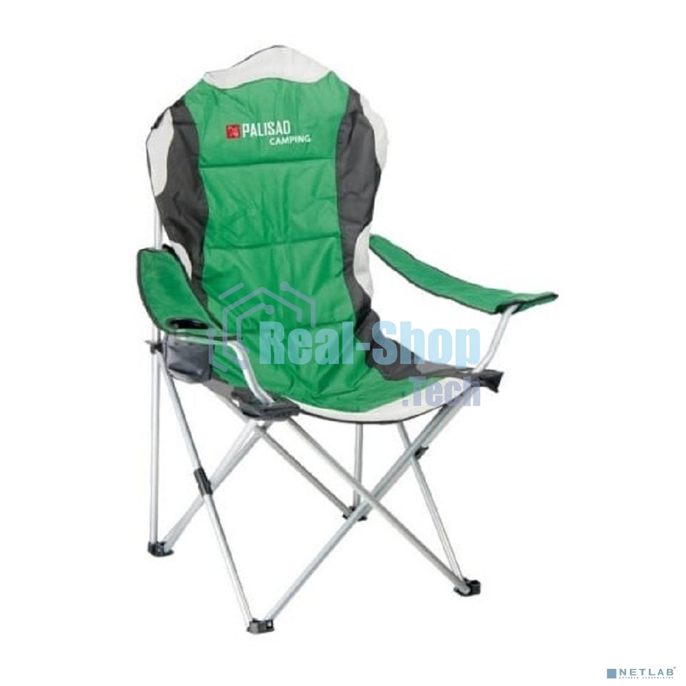 Кресло складное с подлокотниками и подстаканником 60x60x110/92 см, Camping Palisad