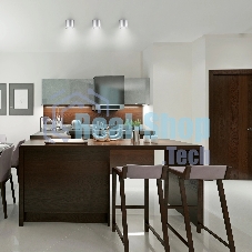 Светильник Gauss Хром/Сатин LED накладной с рассеивателем 10W 4100K 88х75мм 1/30