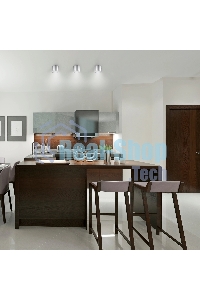 Светильник Gauss Хром/Сатин LED накладной с рассеивателем 10W 4100K 88х75мм 1/30