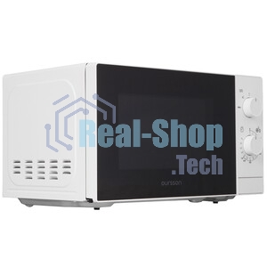 Микроволновая печь Oursson MM2013B/WH белый, 20 л, 700 Вт, переключатели - поворотный механизм