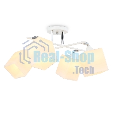 Светильник Ambrella light TR303083/4 WH/CH/FR белый/хром/белый матовый E27/4 max 40W 620*620*260