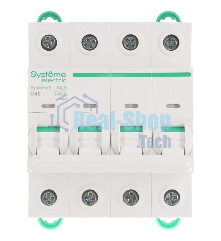Выключатель автоматический 4П 40А характеристика C 6кA 400В Systeme Electric Systeme9 (кратно 1)