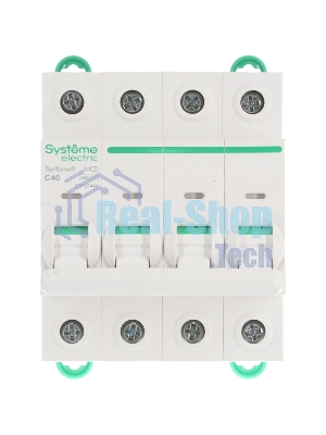 Выключатель автоматический 4П 40А характеристика C 6кA 400В Systeme Electric Systeme9 (кратно 1)