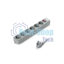 Сетевой фильтр ExeGate EX119392RUS SP-6-3G (6 розеток, 3 м, евровилка, серый)