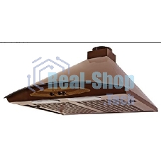 Вытяжка каминная Gefest ВВ 1 К17 коричневый/золотистый, 60 см, 180 куб. м/ч, 64 дБ