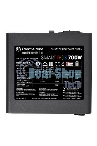 Блок питания Thermaltake Smart RGb (PS-SPR-0700NHSAWE-1), 700Вт, 80 PLUS, 120мм, черный
