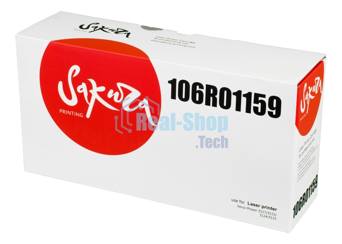 Картридж лазерный Sakura 106R01159 для Xerox P3117/3122/3124/3125, черный, 3000 к.
