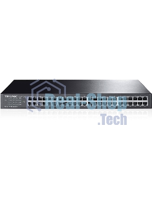 Коммутатор TP-Link SMB TL-SF1048 48-port 10/100M Switch, 48 10/100M RJ45 ports, 1U 19-inch rack-mountable steel case