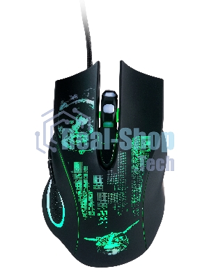 Мышь проводная Qumo Gremlin M37 черный, 3200 dpi, USB, кнопки - 6