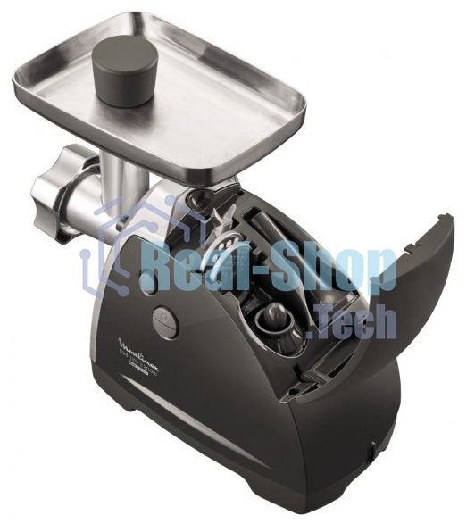 Мясорубка электрическая Moulinex ME688832 черный, 2200 Вт, 4.5 кг/мин, реверс, насадки - 6