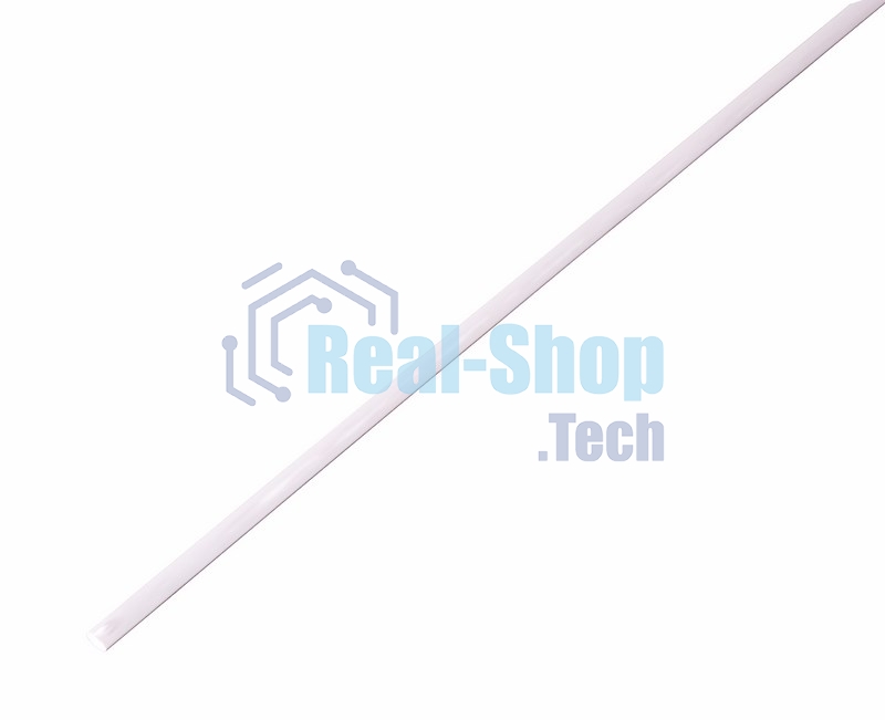 Трубка термоусадочная 3.0/1.5 1м белый Rexant 20-3001