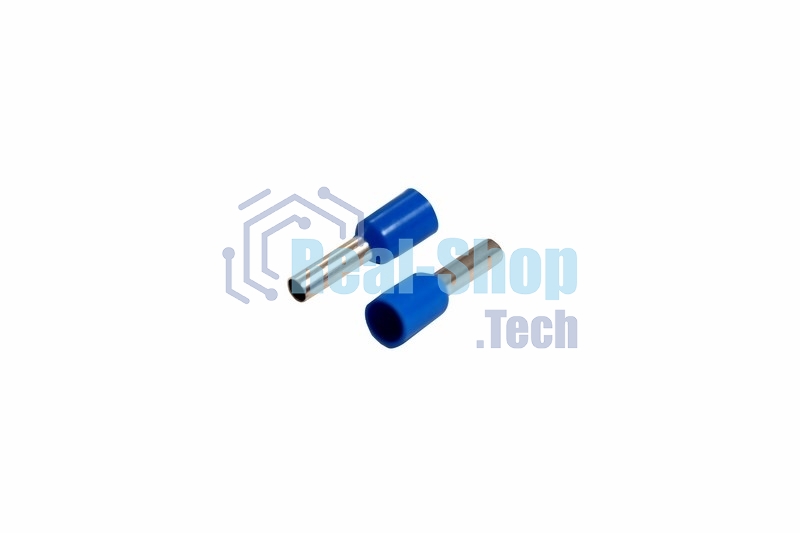 Наконечник штыревой втулочный изолированный Rexant F-8 мм 2.5 мм² (НШВи 2.5-8) синий