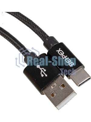 Кабель USB (m)-USB Type-C (m) 3м черный