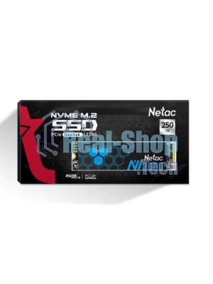 Накопитель SSD Netac NV3000, 250Gb, PCIe 3.0 x4, M.2 2280, NVMe, R/W 3000/1400