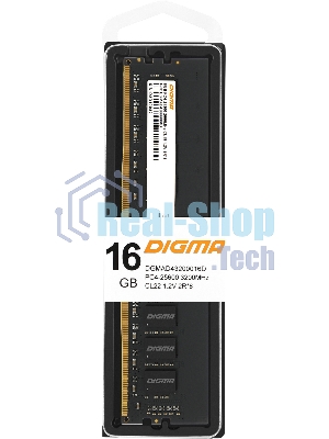 Оперативная память Digma, DDR4, 16GB (1x16 GB), 3200 MHz, CL22, DIMM
